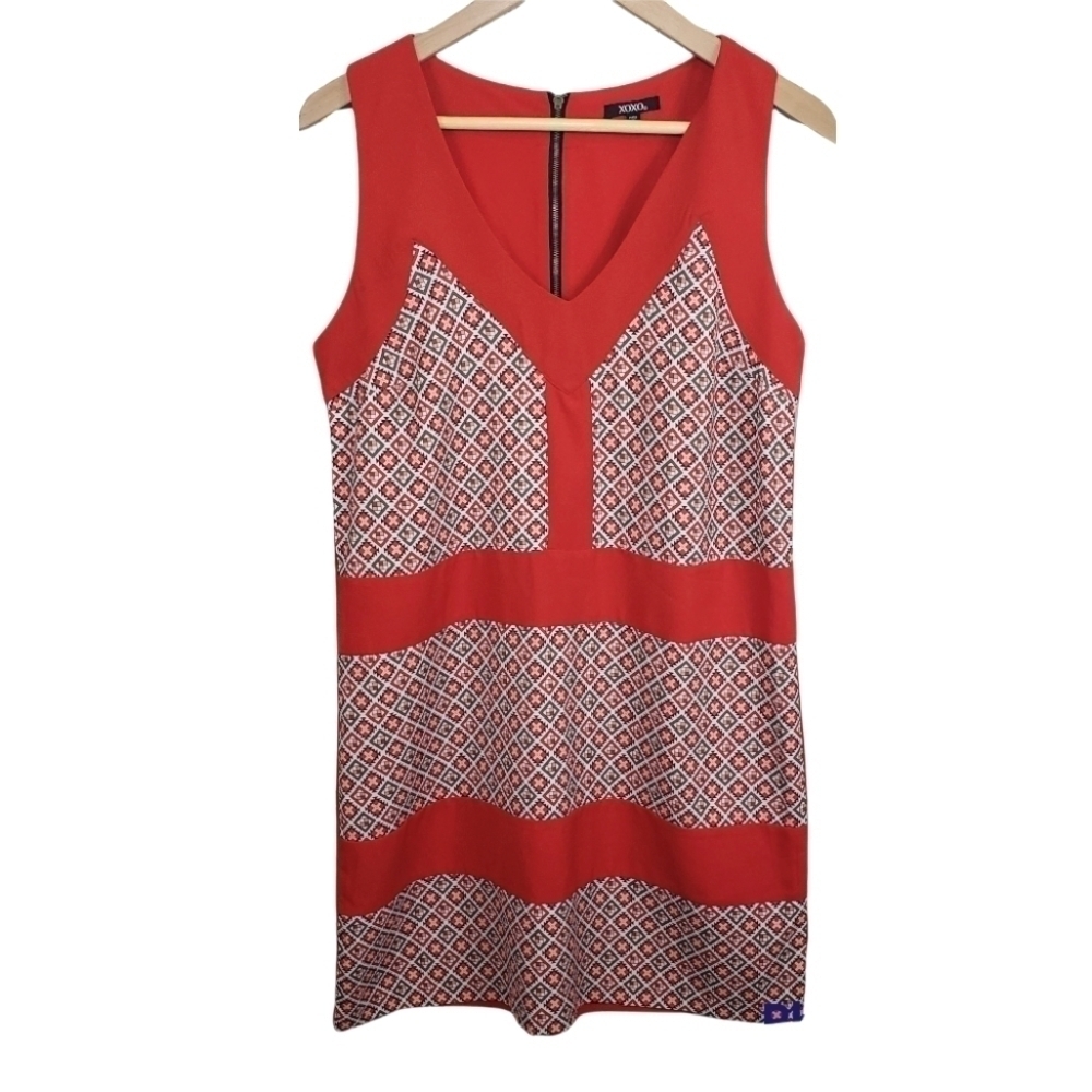 OXOX Sleeveless Geometric Pattern Dress Size M